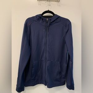 Rhone Men’s Spar Full Zip Hoodie in Navy size Medium